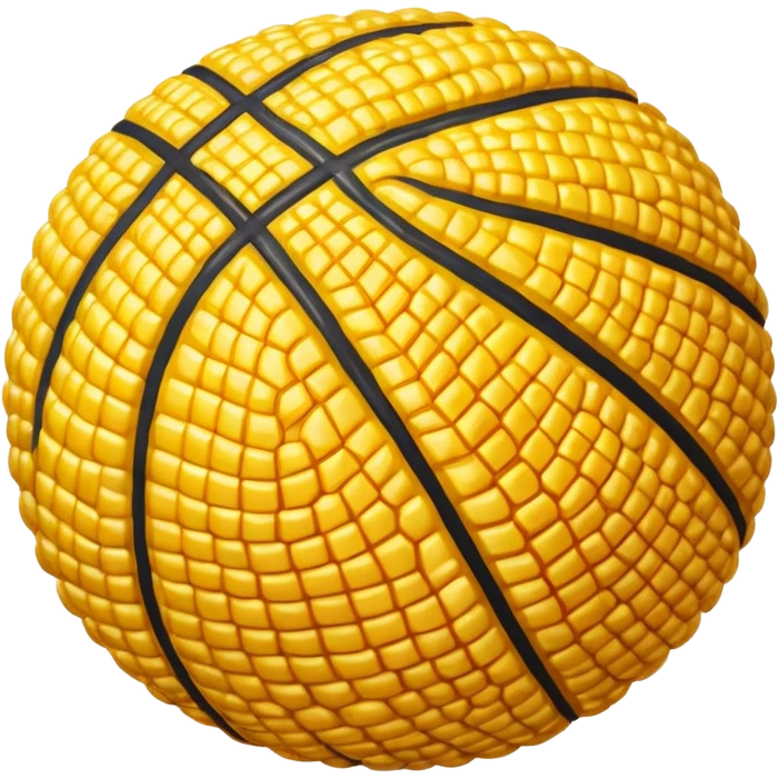 Basketball made of Corn emoji