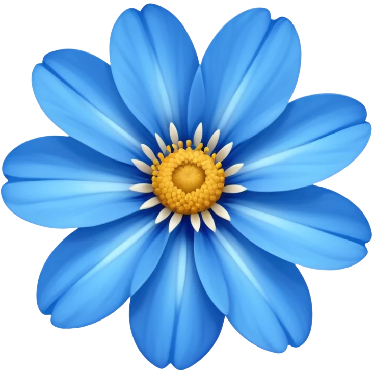 A blue summer flower  emoji