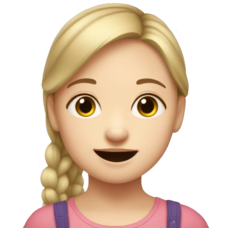 Girl with Down syndrome  emoji