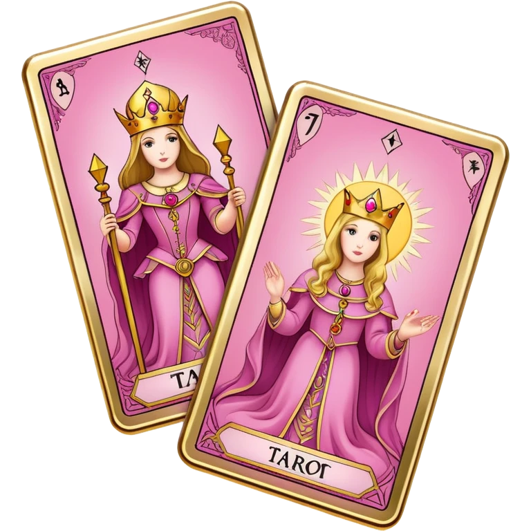 pink tarot card deck emoji