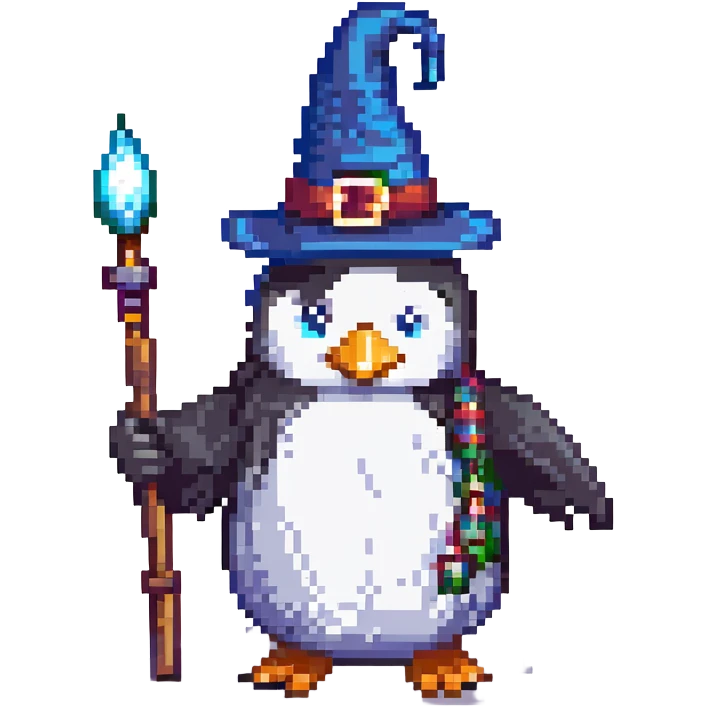 penguin wizard emoji