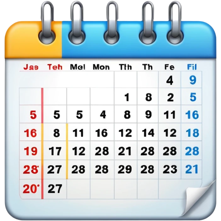calendar emoji