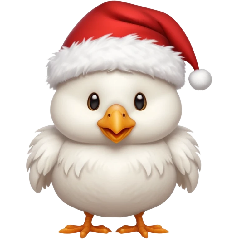 White christmas chicken emoji