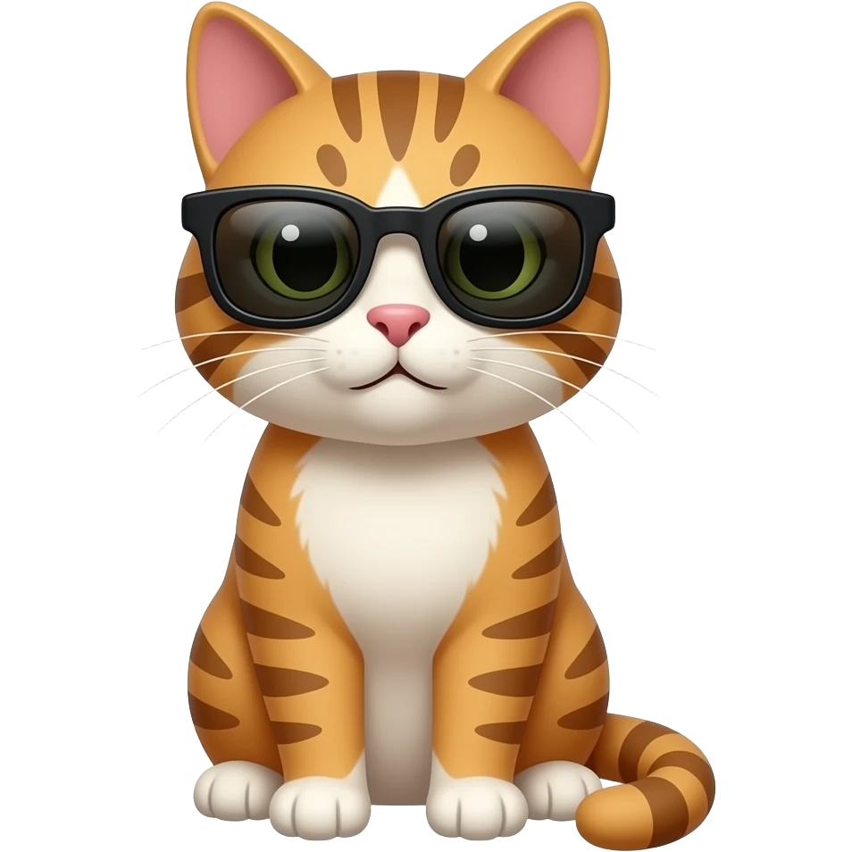 Cat wearing sunglasses emoji