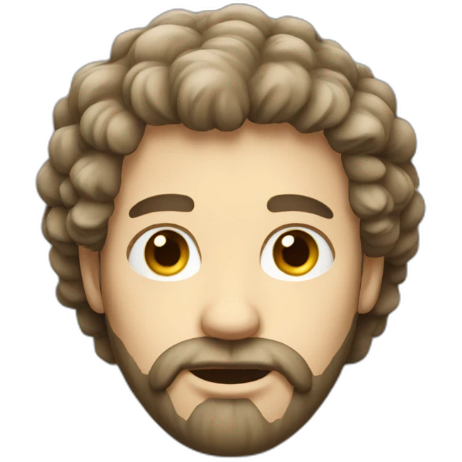 White-man-with-hairy-lovely-face emoji