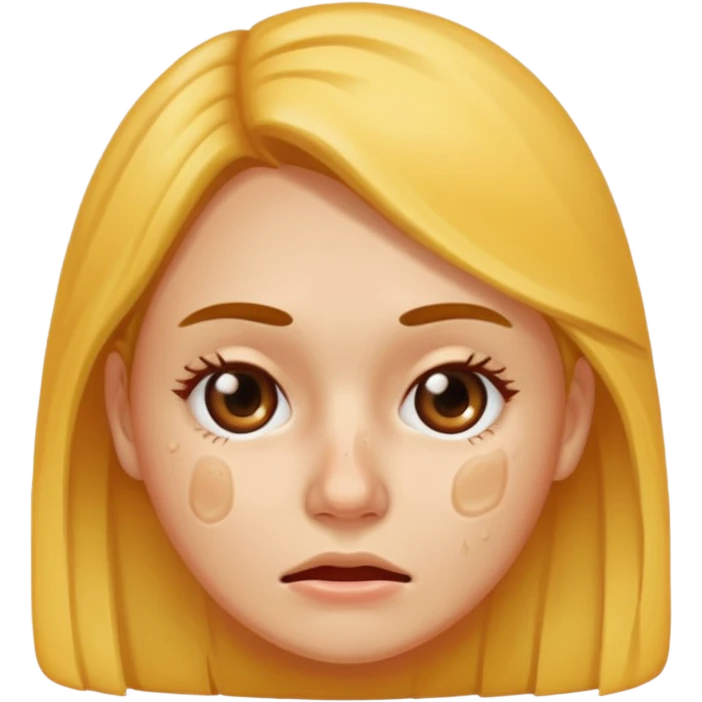woman with acne face emoji