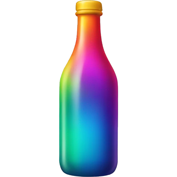 a colorful bottle emoji