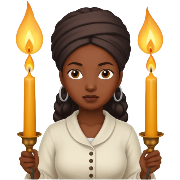 Candle Maker black woman emoji