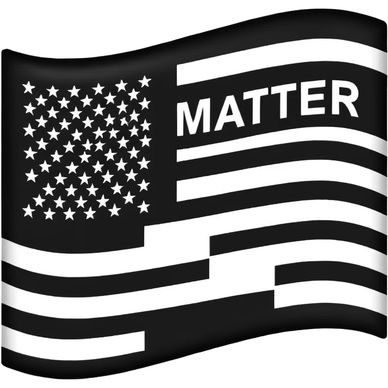 Black Lives Matter flag emoji