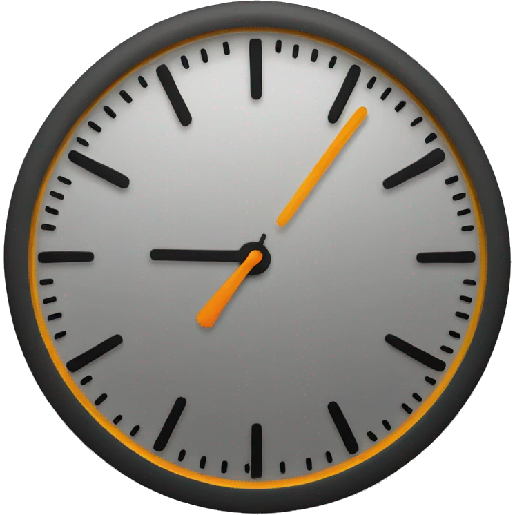 six o'clock wall watch emoji