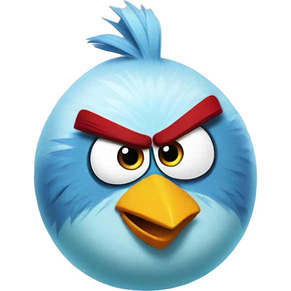 angry birds ice bird emoji
