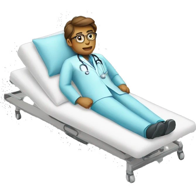 doctor lying down emoji