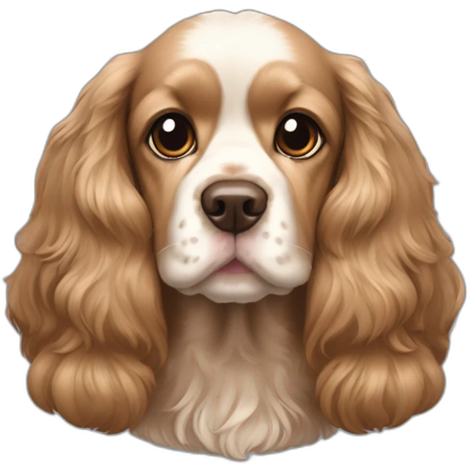 A sable coloured american cocker spaniel named ubu emoji