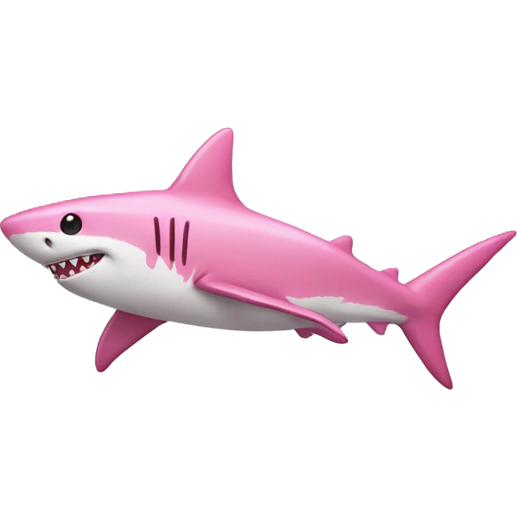 Pink shark  emoji