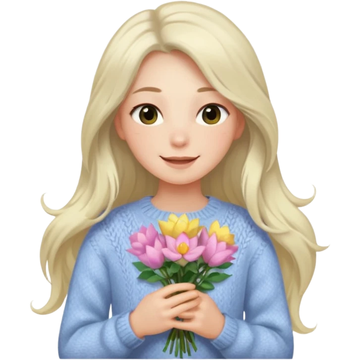 คาแรกเตอร์: ละมุน อาร์ต ๆ อินกับโลกส่วนตัว
ลุคอิโมจิ:

ตาวิ้ง ๆ เหมือนมีหมอกบาง

ผมปล่อยยาวพลิ้ว

เสื้อไหมพรม / ชุดโทนอ่อน
ผิวขาว

ท่าถือดอกไม้
ฟีล: dreamy, soft light, fairy vibe emoji