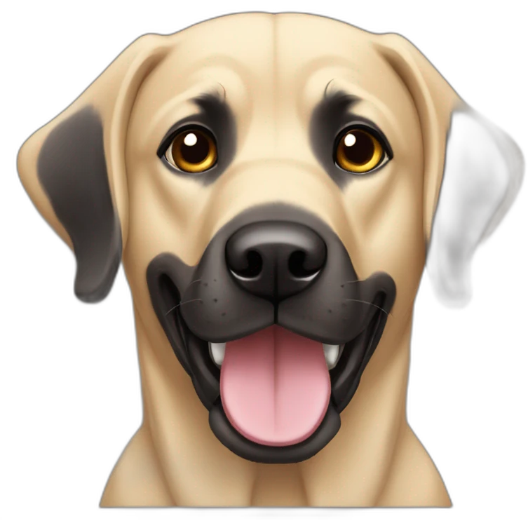 Perro  labrador negro  emoji