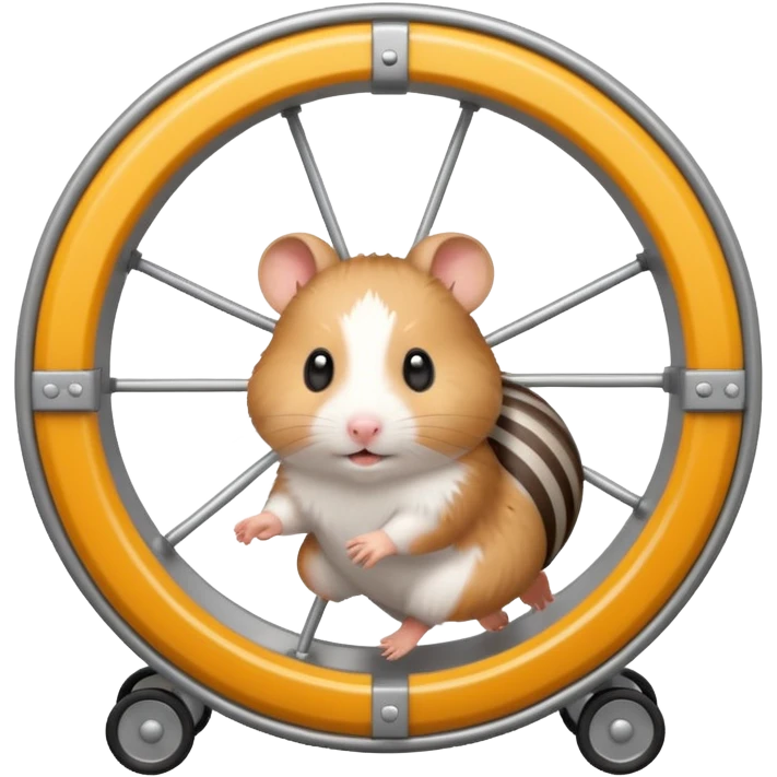 hamster running in hamster wheel emoji