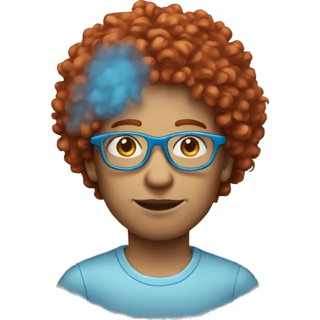 :person-with-red-curly-hair-pale and blue glasses emoji