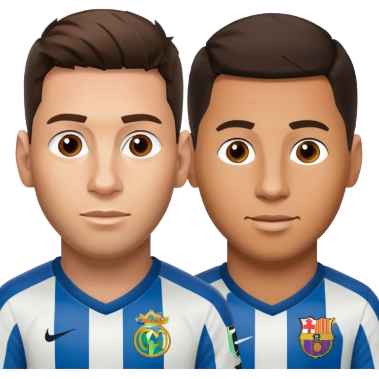 Messi  con Ronaldo  emoji