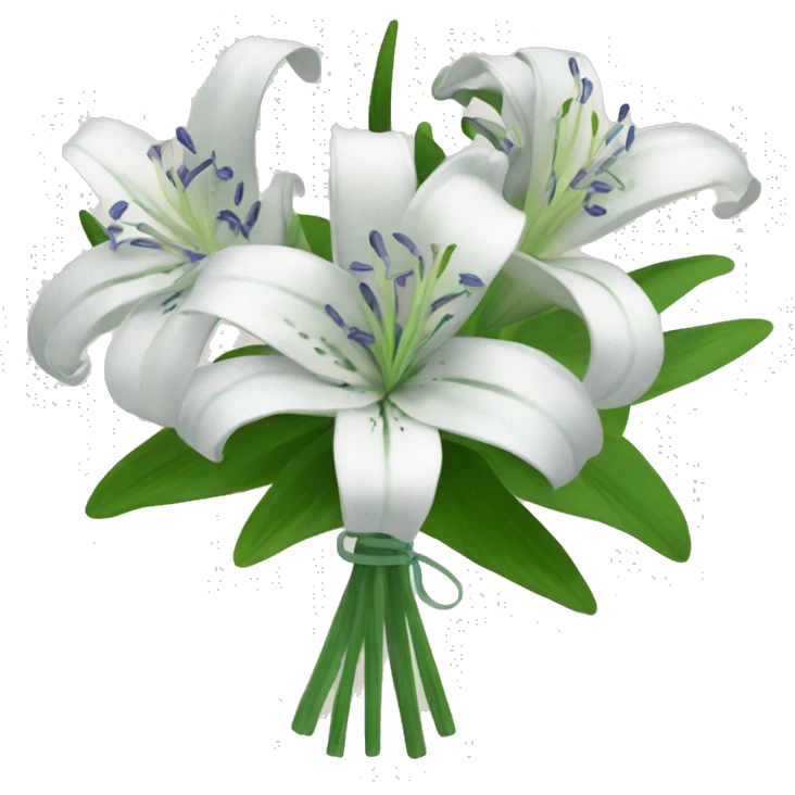perusian lily bouquet emoji