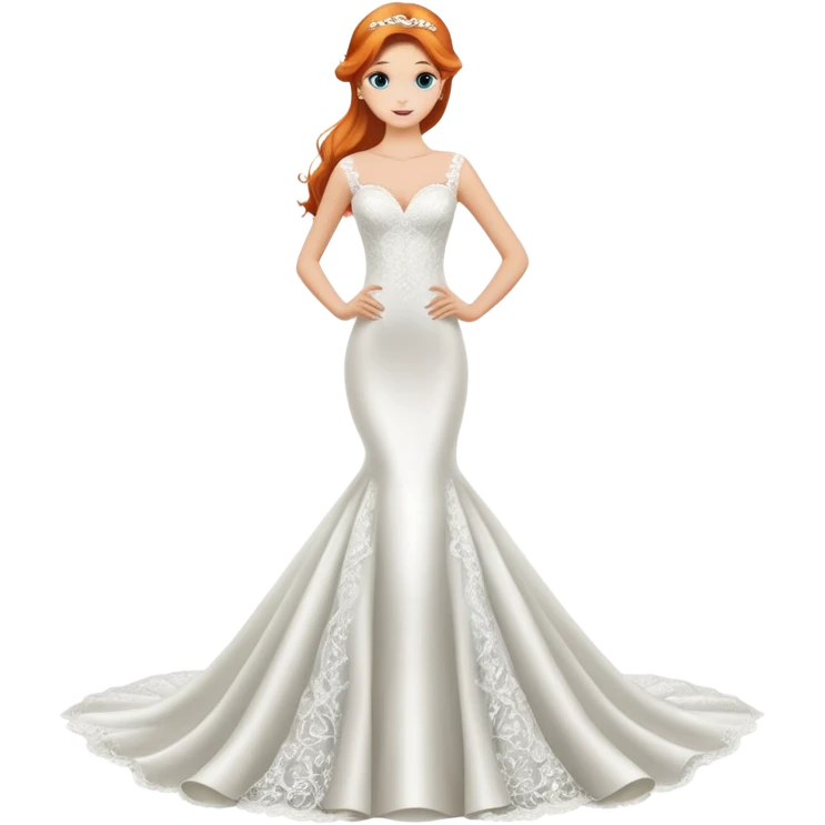 A-line mermaid wedding dress emoji