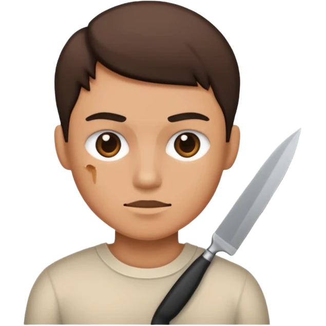 Person cutting emoji