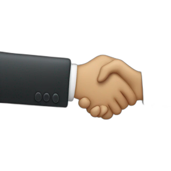 men handshaking emoji