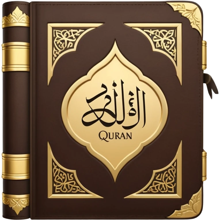 Quran closed book and Quran written in it emoji