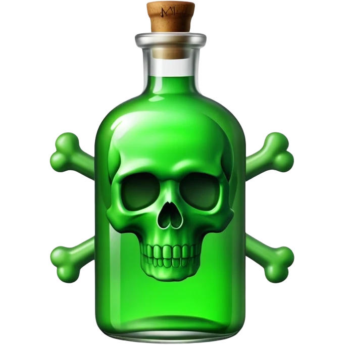 poison bottle with skull and crossbones emoji