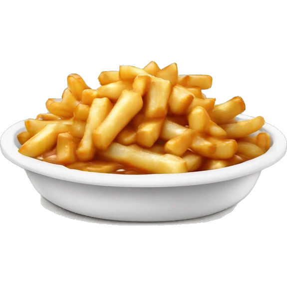 poutine qui mange une poutine emoji