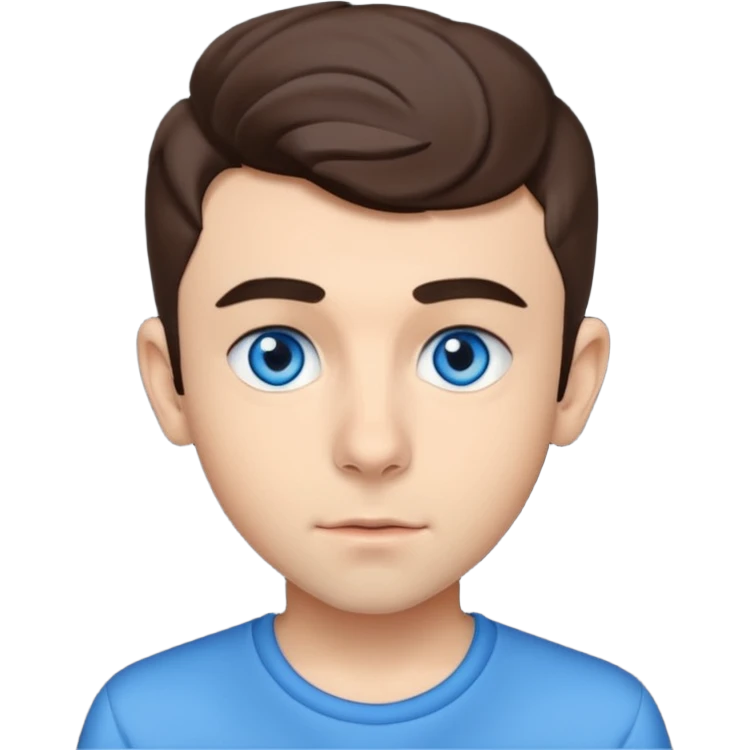 Nathan Sykes with blue eyes emoji