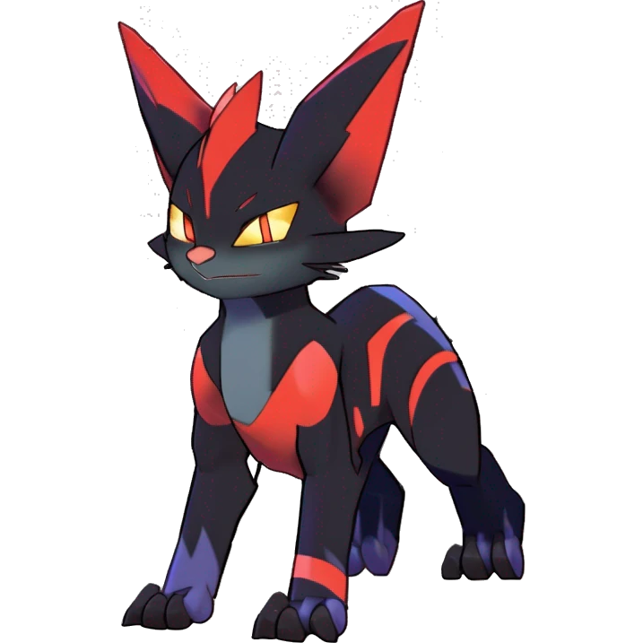 Noivern-Litten-Zorua-Fakemon-hybrid full body emoji