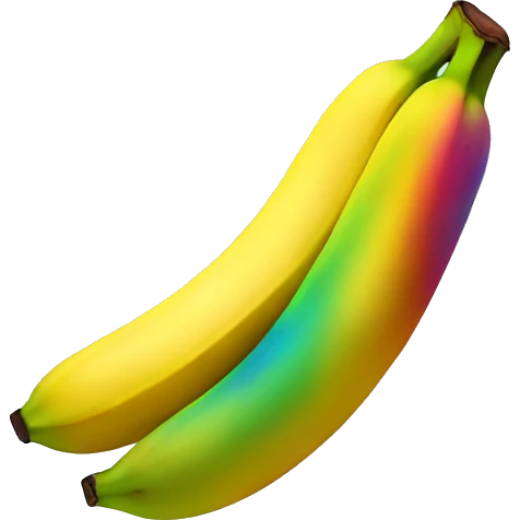 rainbow banana emoji