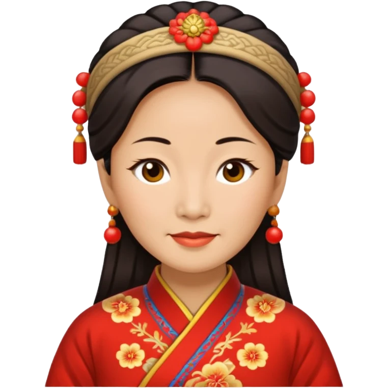Chinese woman in her fifties. emoji