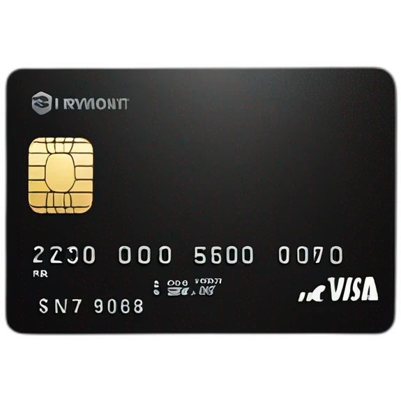 credit card black emoji