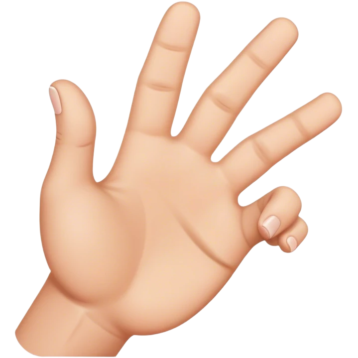 A hand with a oversized thumb emoji