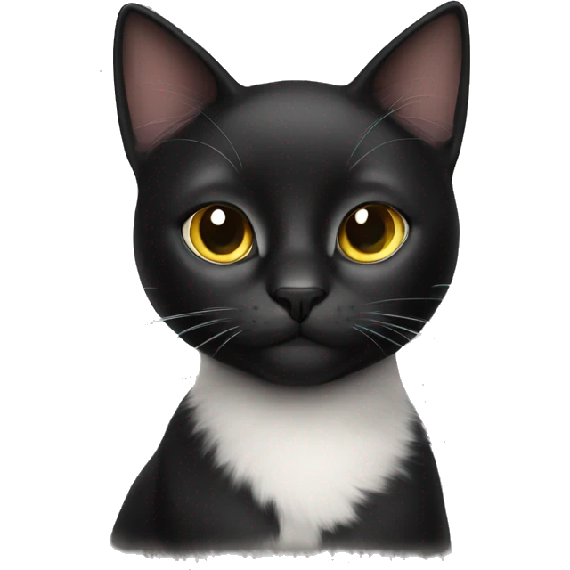 beautiful black cat emoji