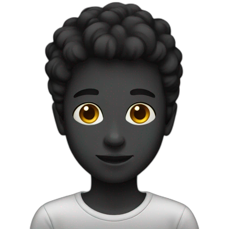 Boy-black-thin emoji