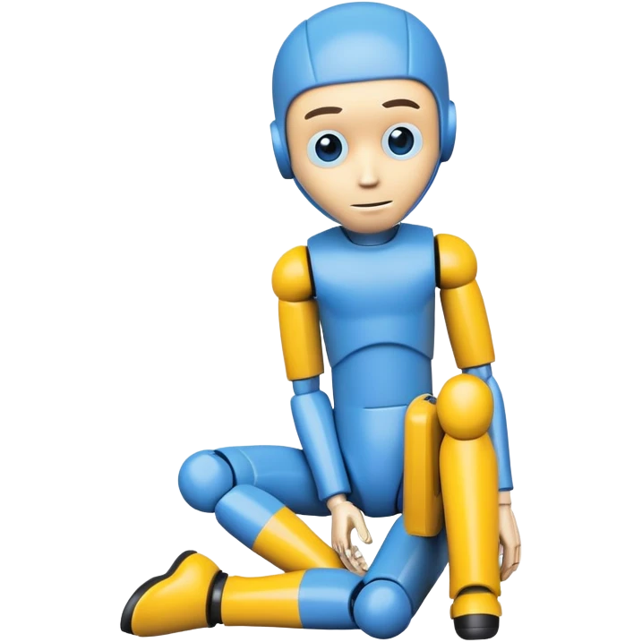 blue crash test dummy emoji