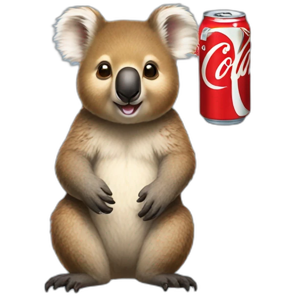 quokka koala looks like Coca Cola emoji