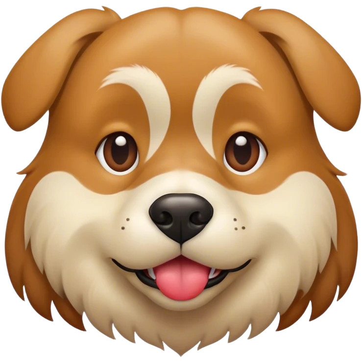 Un perro con labios grandes emoji