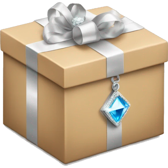 beige box with diamond ring emoji