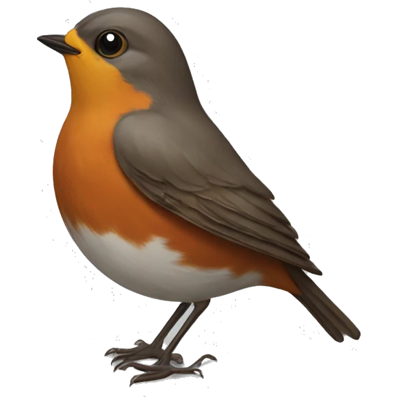 Make a robin that waves emoji