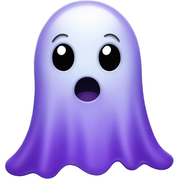 a cute purple ghos emoji