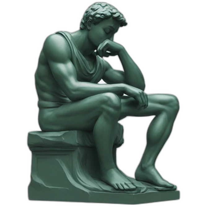 Statue the Thinker  emoji