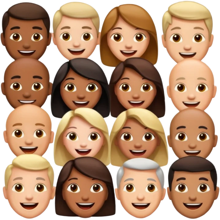 many different groups of people emoji