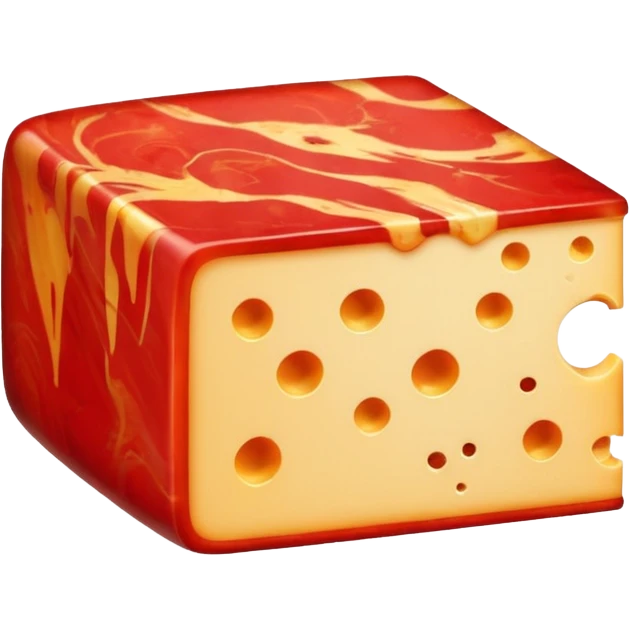 red cheese emoji