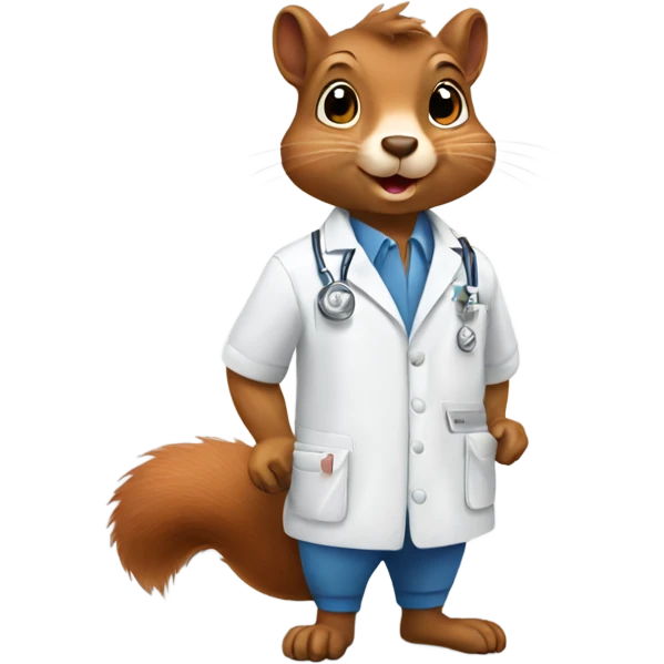 Squirrel vet emoji