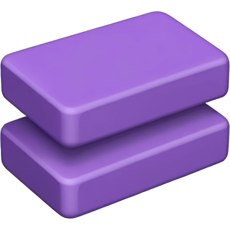 Purple rectangular eraser emoji