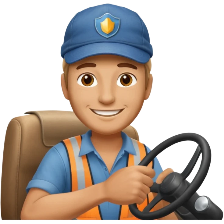 truck driver realystic high quality emoji